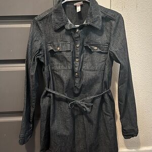 Ingrid & Isabel Maternity Long Sleeve Western Chambray Button-Down Shirt